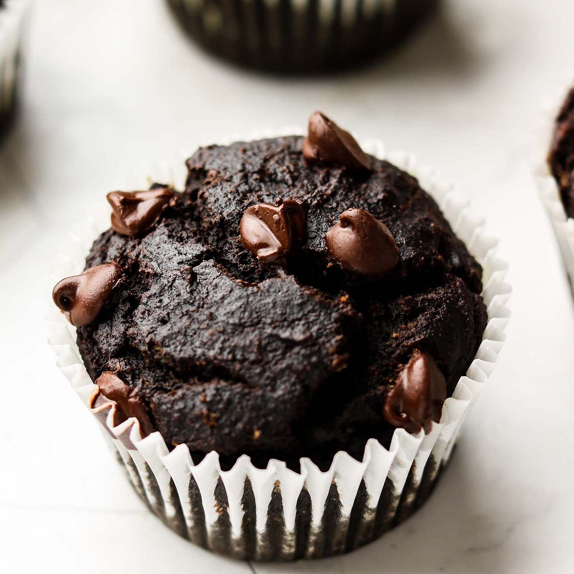 Chocolate Green Smoothie Muffins