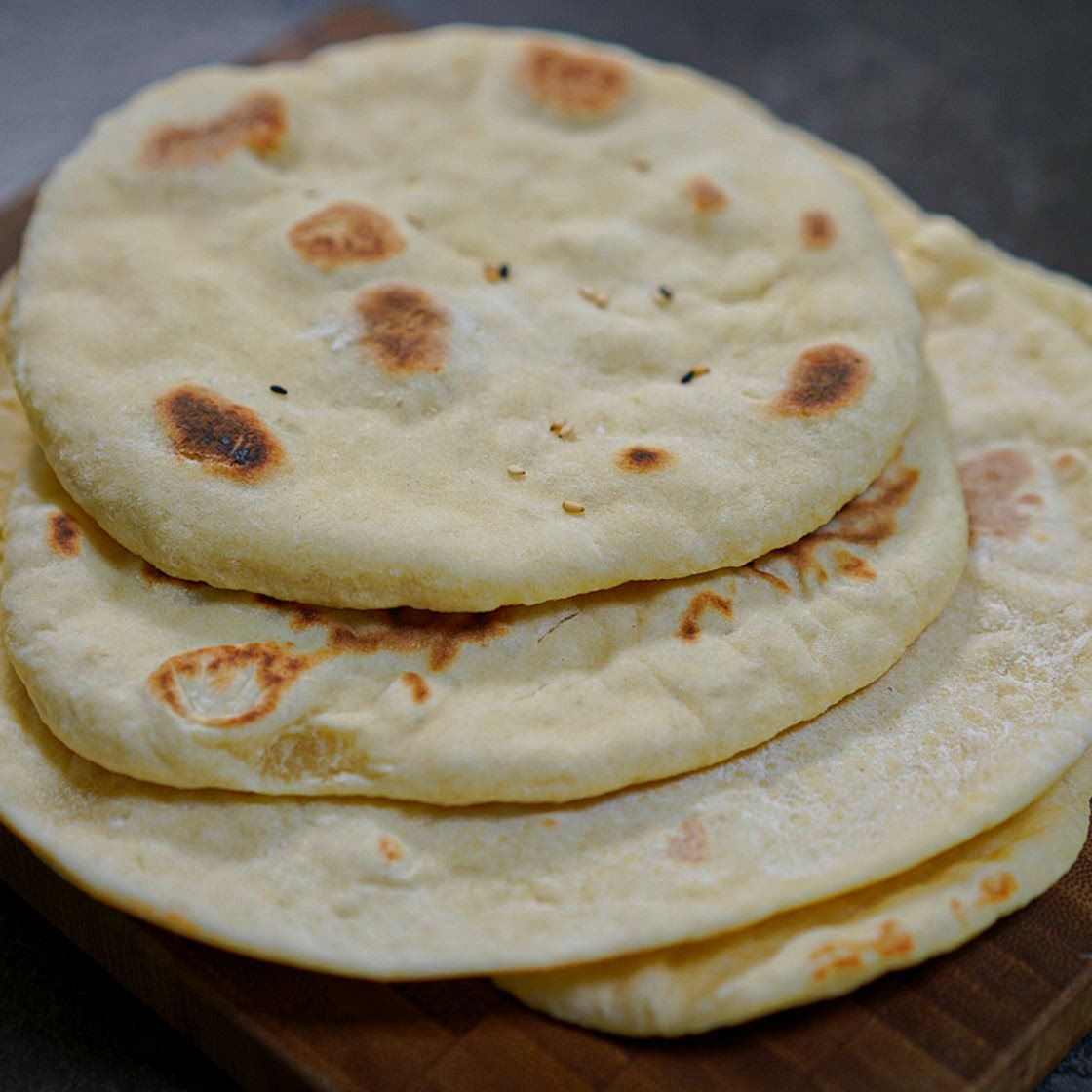 Recette Pain pita cuit à la poêle (pain libanais)