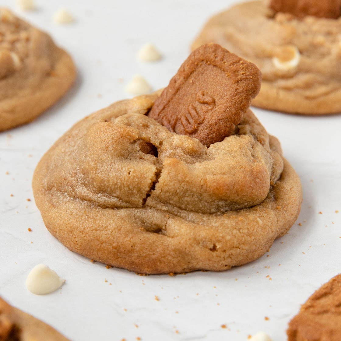 copycat Crumbl biscoff cookies