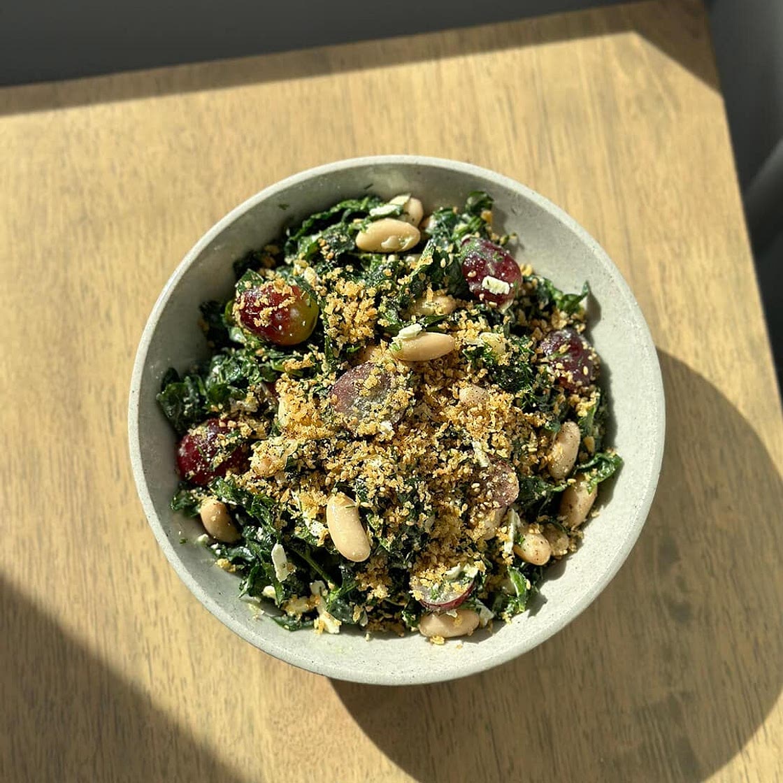 Kale, White Bean, and Grape Salad