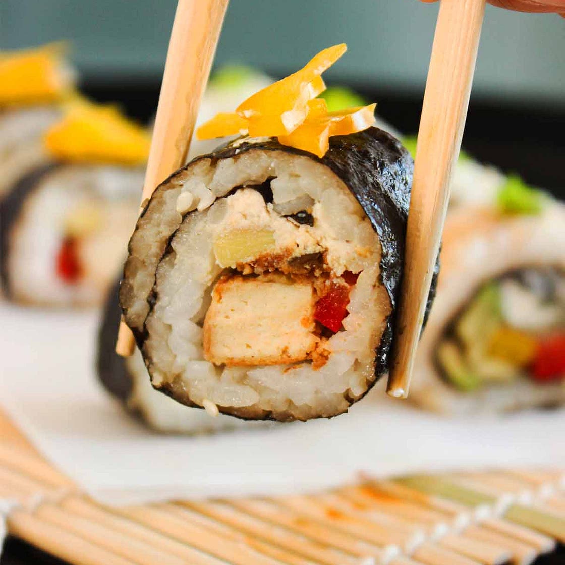 Vegetable Sushi Rolls (Vegan Sushi)
