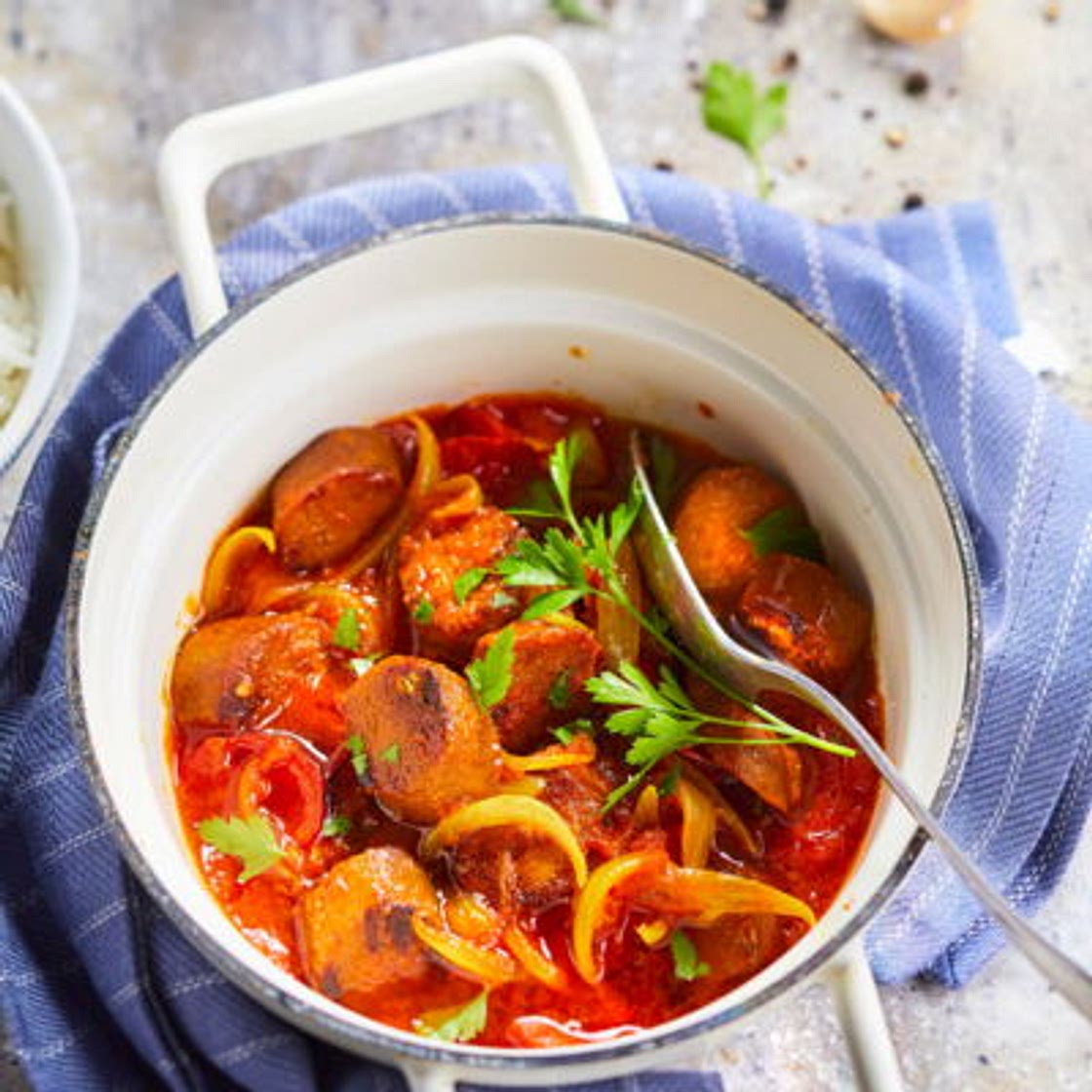 Rougail saucisse végétarien