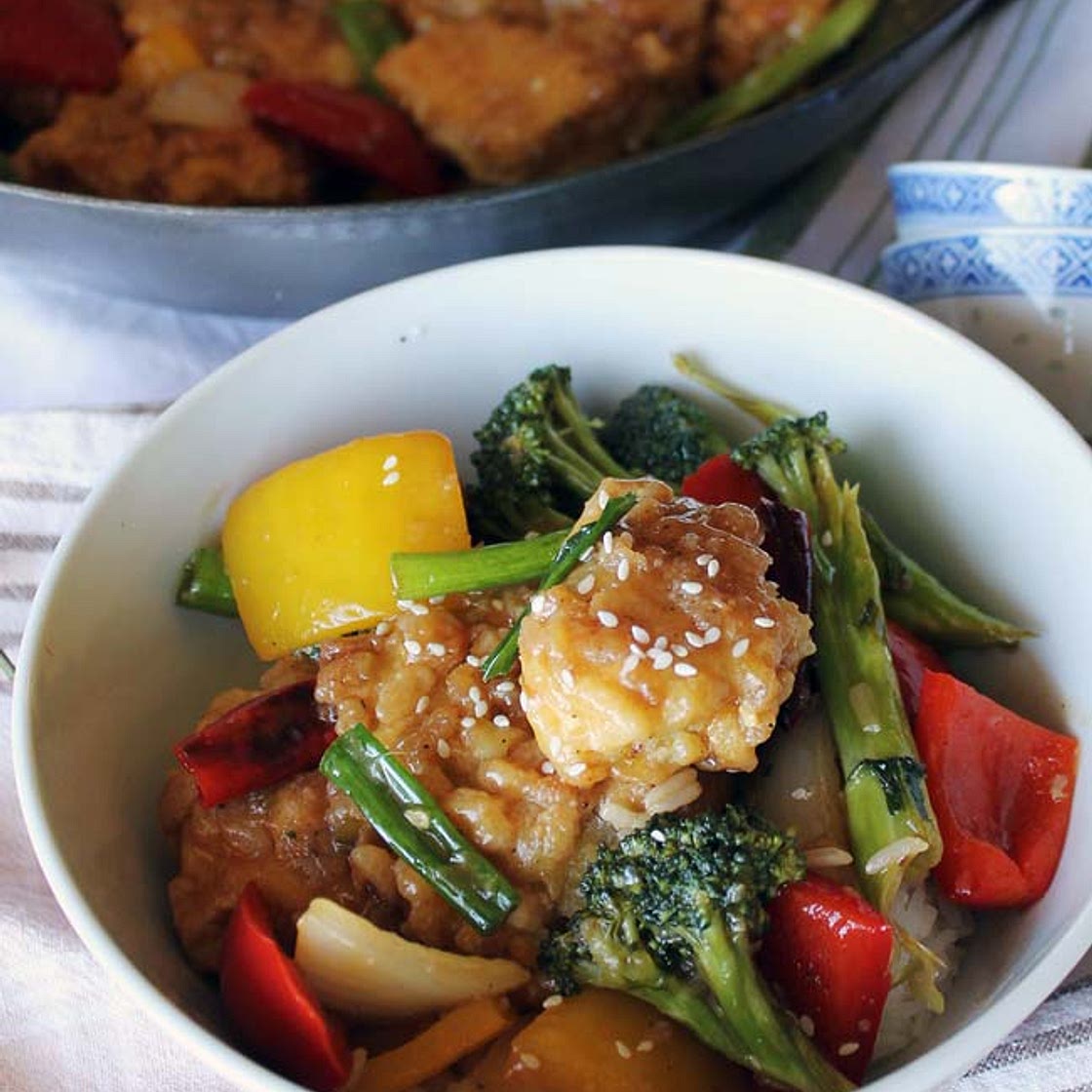 Vegan General Tso's Chicken Recipe (gluten-free)
