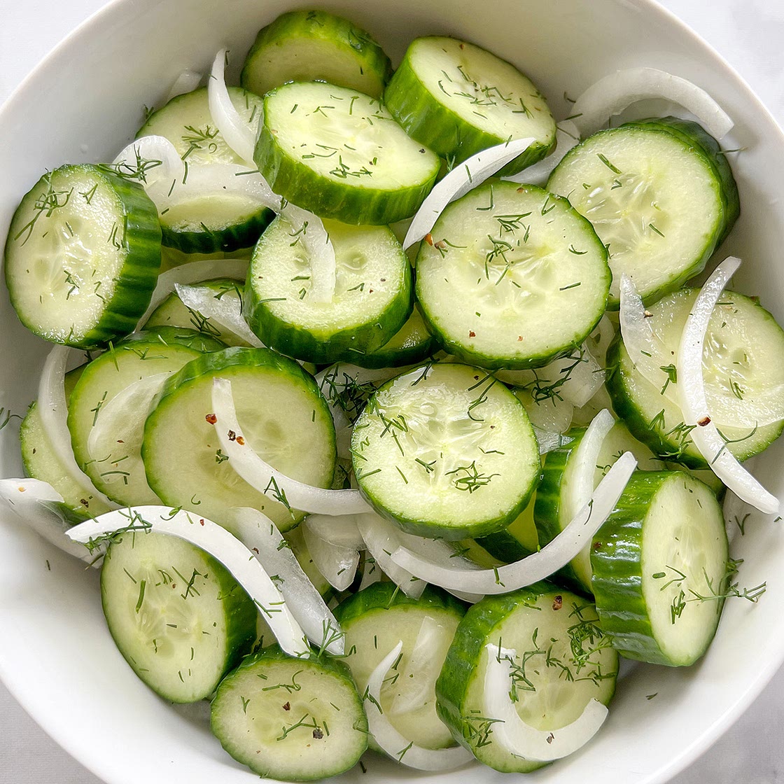 Easy Cucumber Onion Salad Recipe