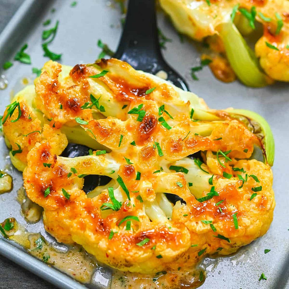 Creamy Cauliflower Steaks