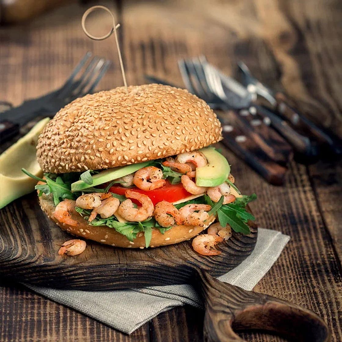 Thai Garnelen Burger