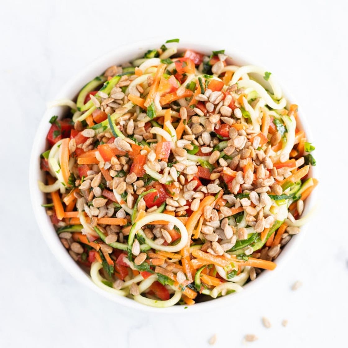 Low FODMAP Asian Zoodle Salad