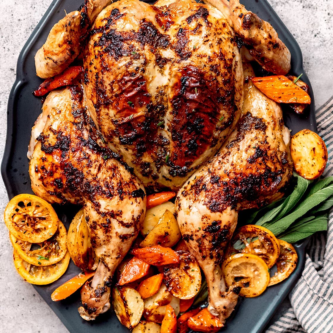 Spatchcock Chicken with Potatoes