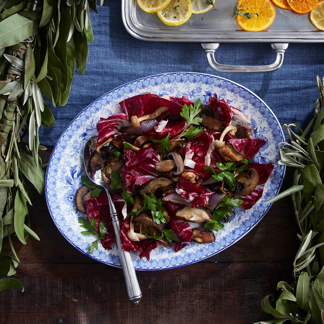 Roasted Mushrooms and Radicchio