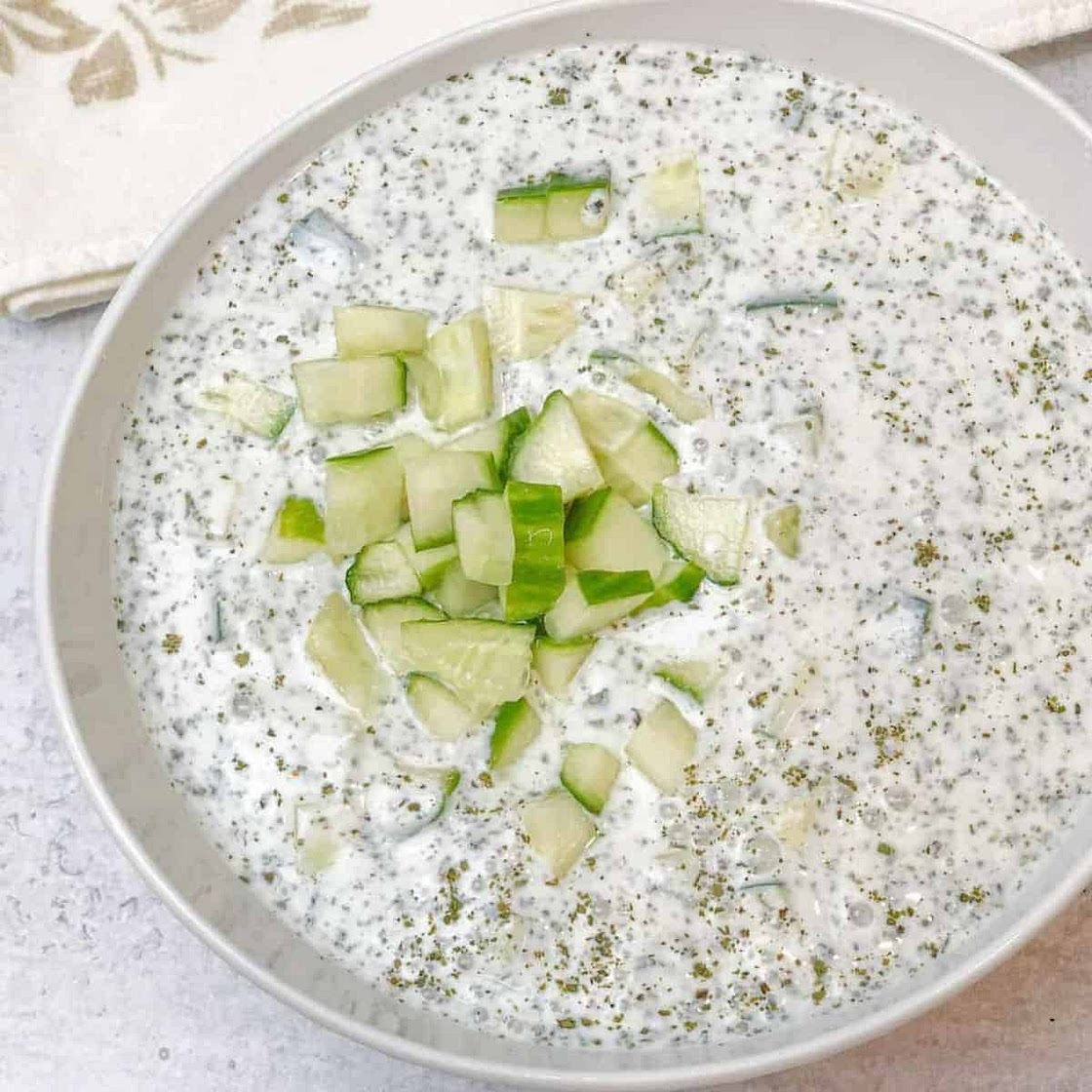 Cucumber-Yogurt Mint Garlic Salad