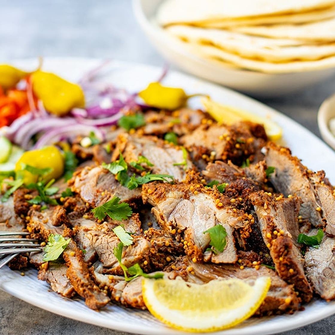 Instant Pot Lamb Souvlaki Wraps