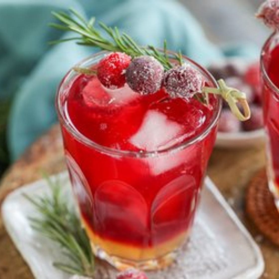 Rosemary Cranberry Mocktail