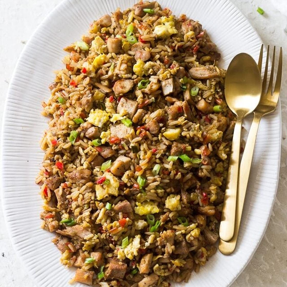 Peruvian Fried Rice (Arroz Chaufa)