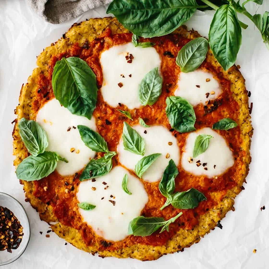 Cauliflower Pizza Crust (Low Carb Keto Pizza)