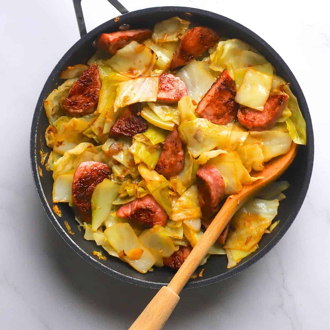 Low Carb Sausage and Cabbage Skillet (Easy One-Pan Meal)