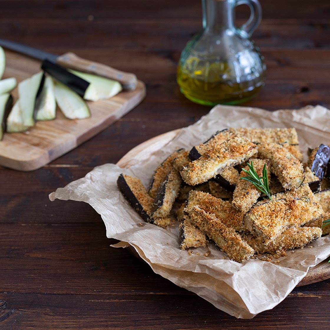 STICK DI MELANZANE AL FORNO