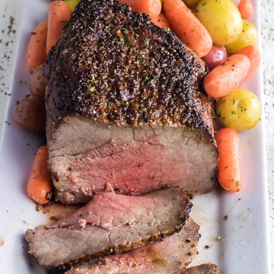 Marinated Beef Bottom Round Roast