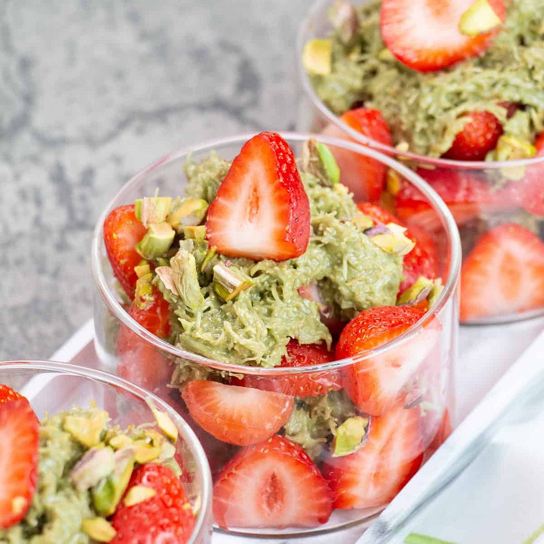 Dubai-Style Strawberries with Pistachio Cream