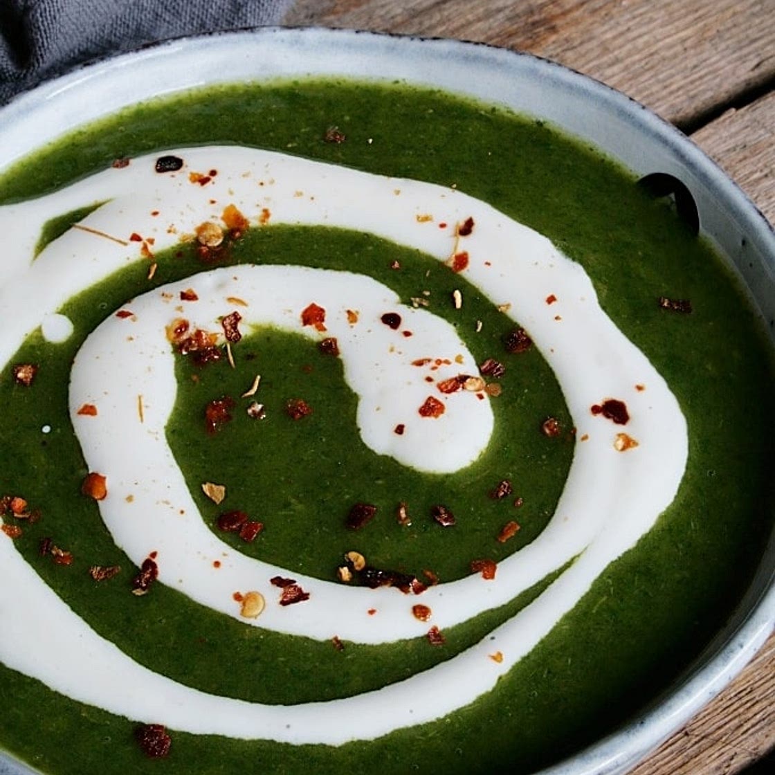 Kartoffel-Spinat-Suppe