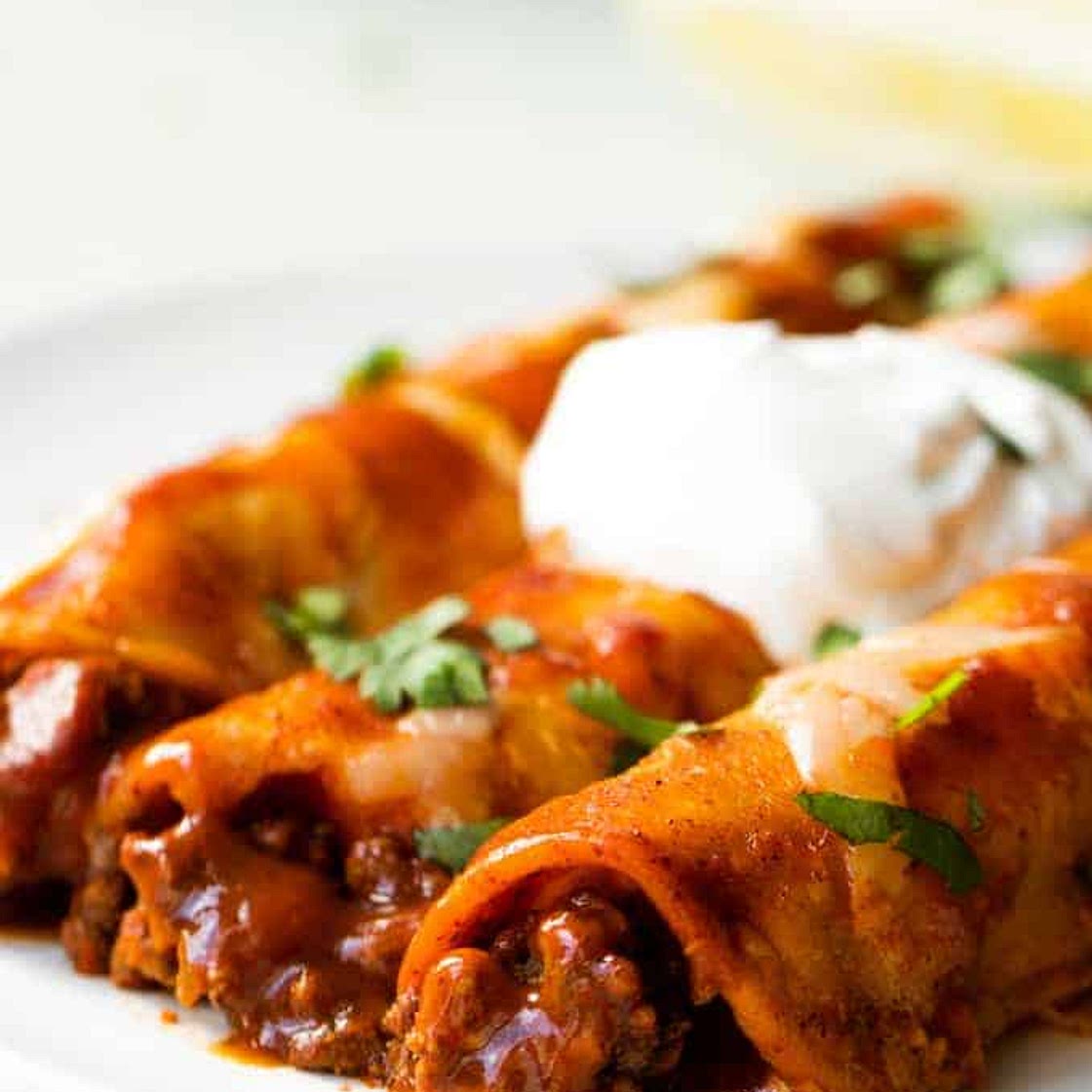 Authentic Beef Enchiladas