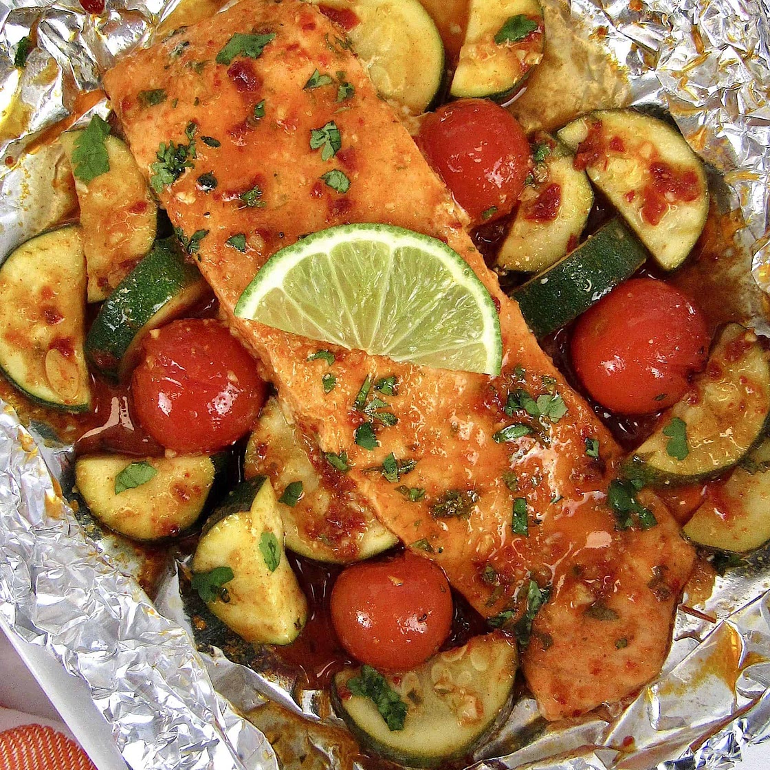 Chipotle Lime Salmon Foil Packets