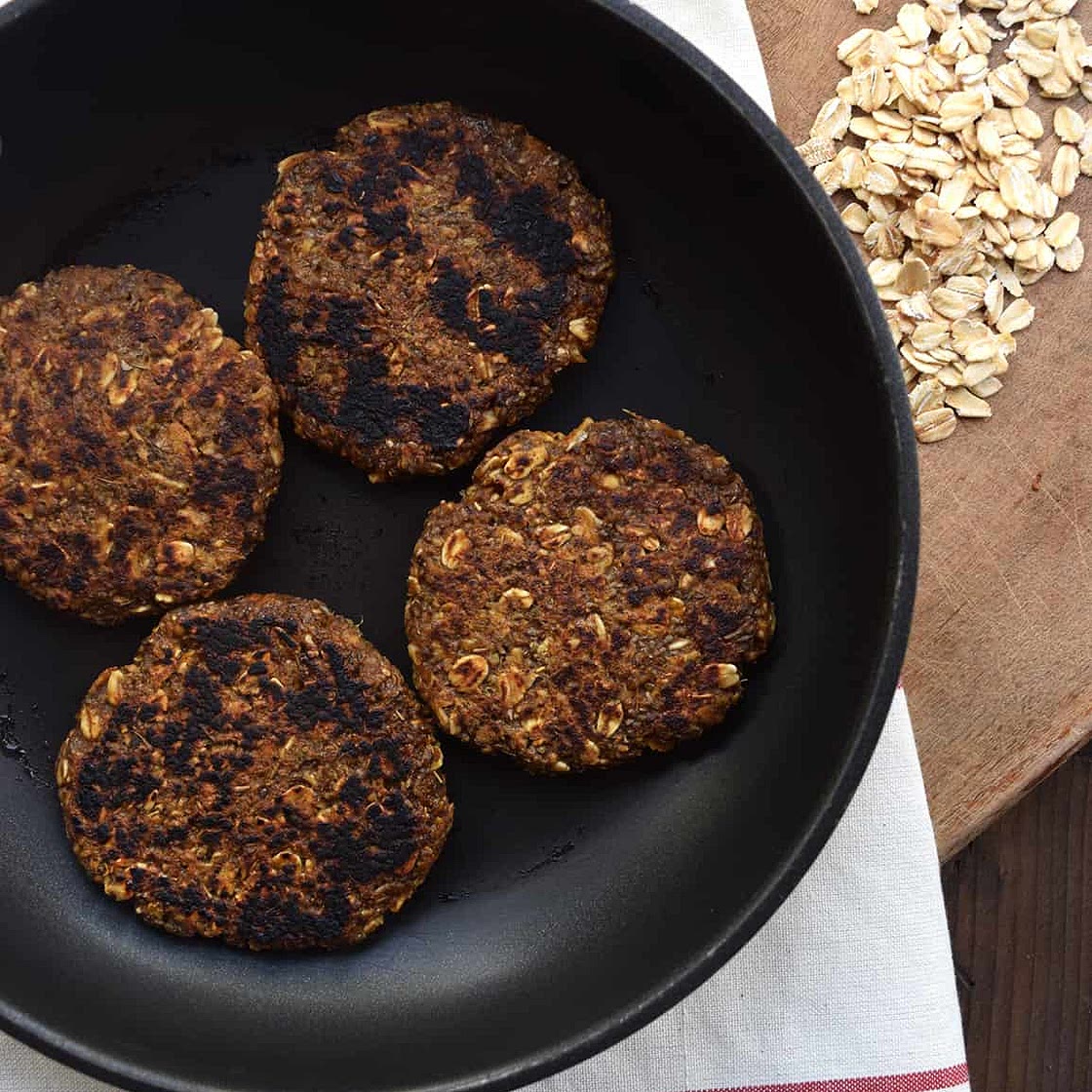 Spicy Vegan Breakfast Sausage Patties