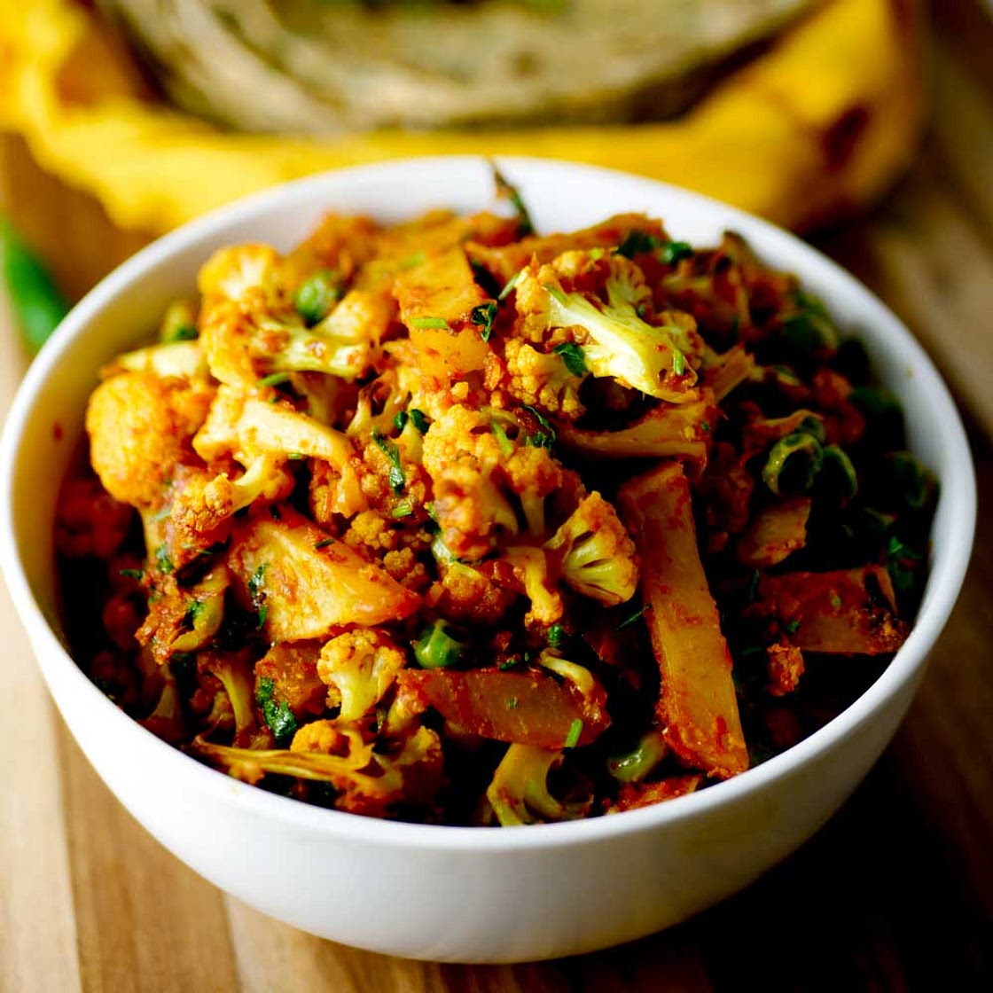 aloo gobhi matar dry recipe