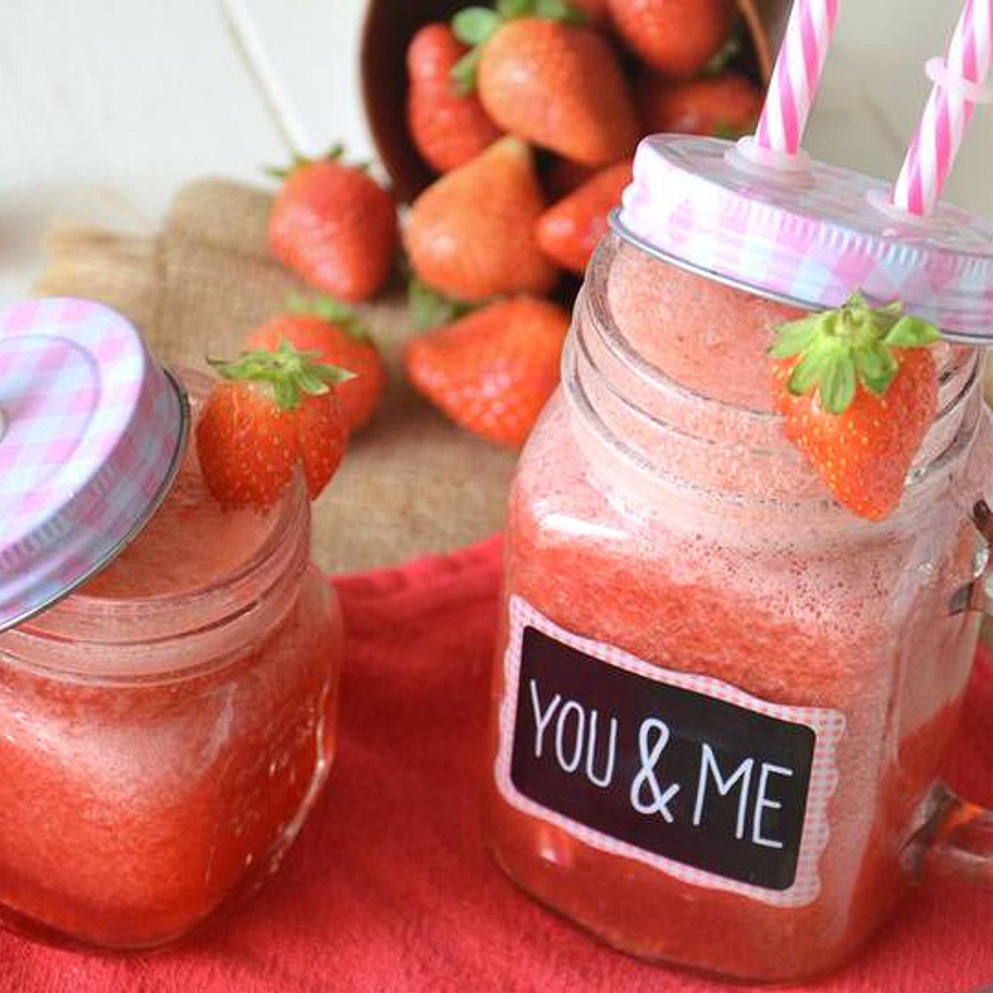 Cocktail analcolico alle fragole