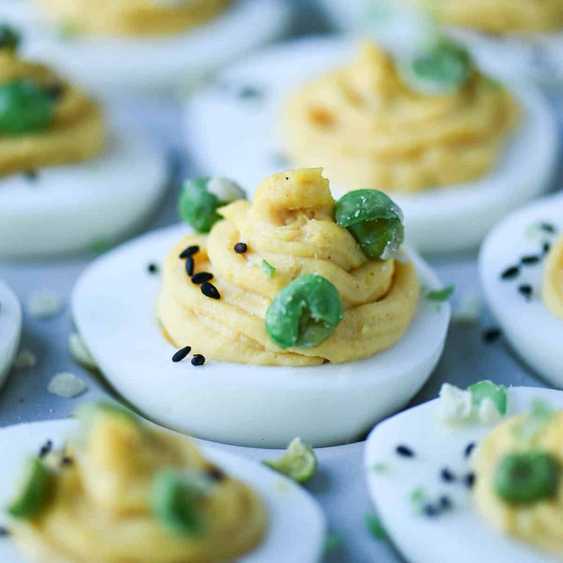 Miso Deviled Eggs