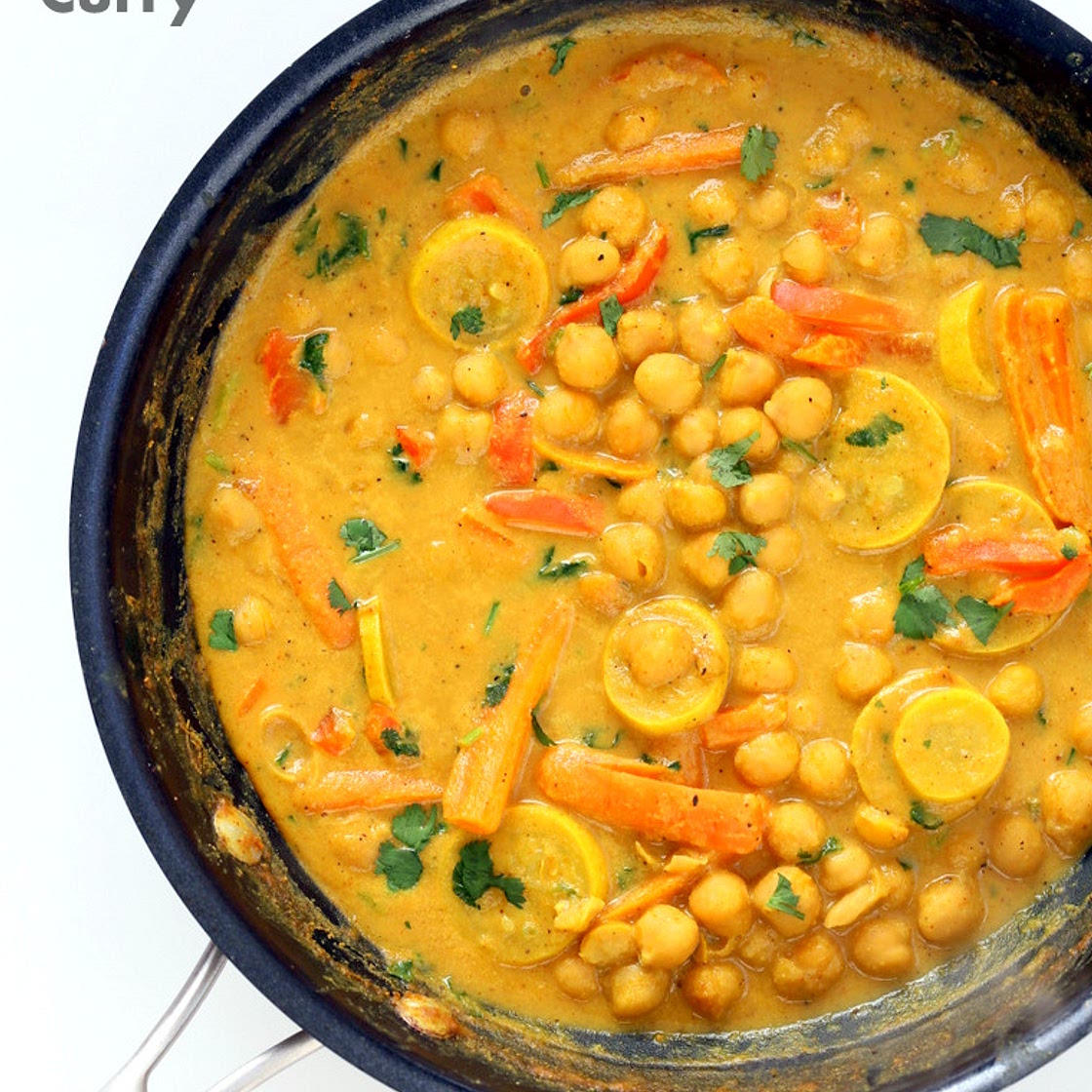Chickpeas in Turmeric Peanut Butter Curry Recipe 1 Pot