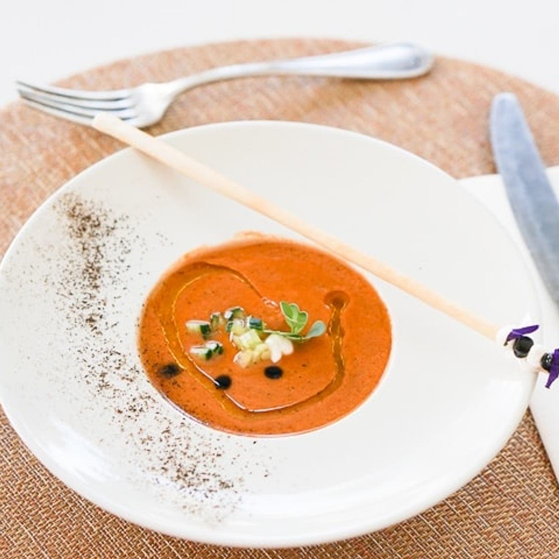 Roasted Vegetable Gazpacho Recipe
