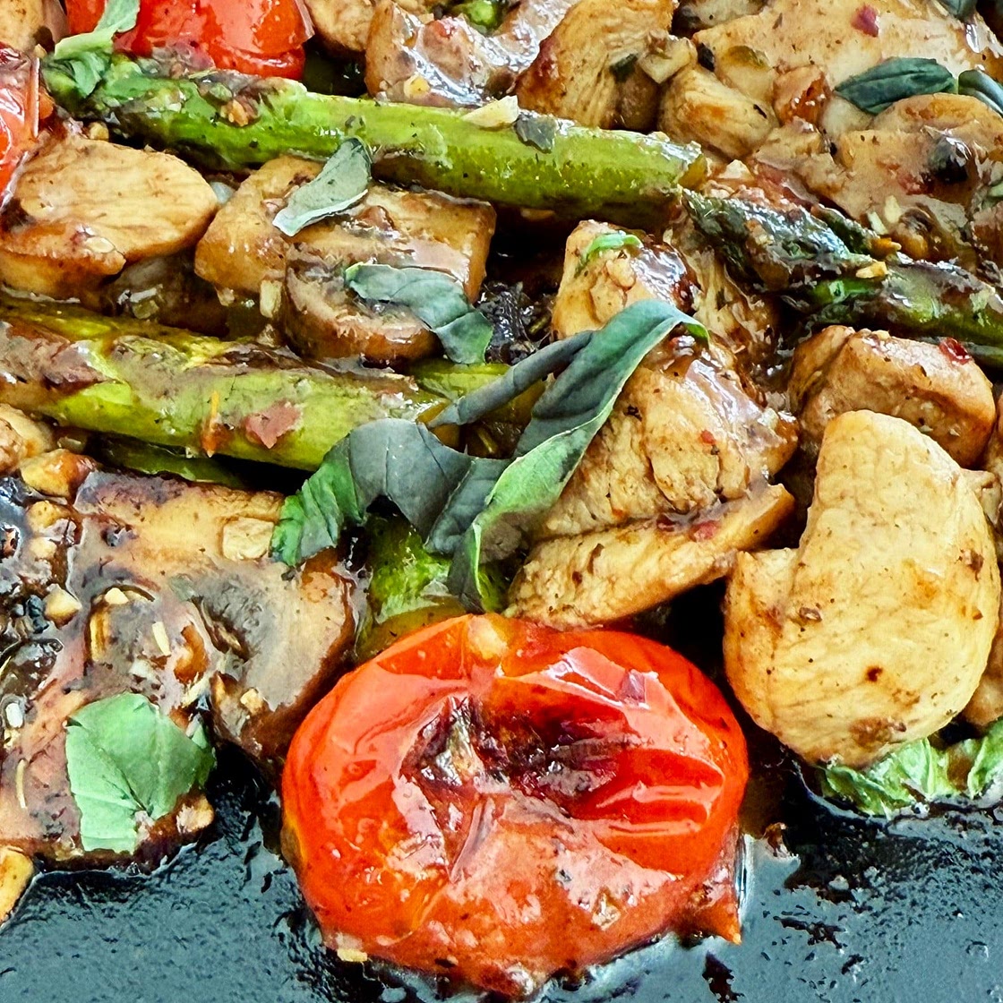 Blackstone Tuscan Chicken and Veggies