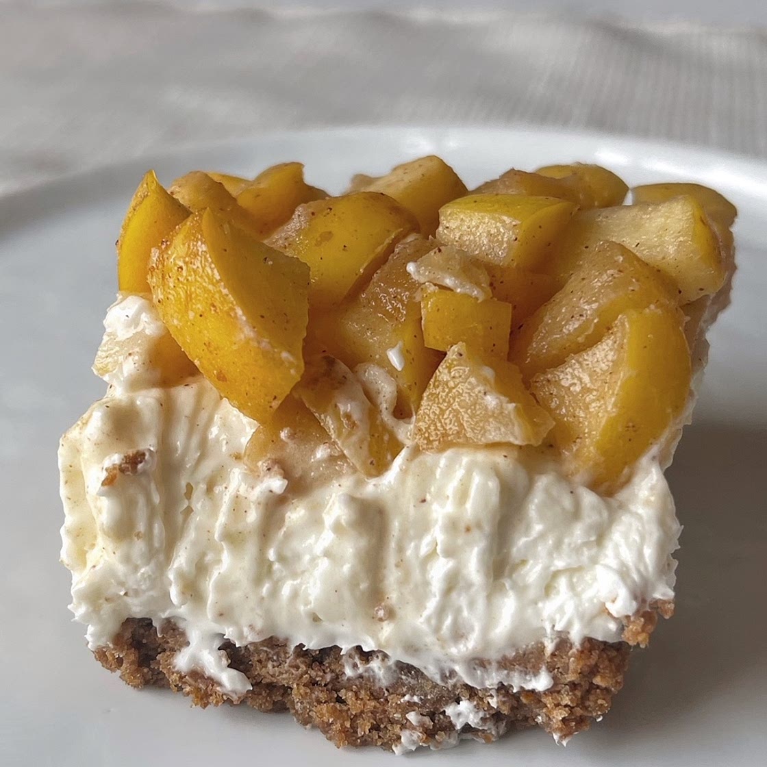 No Bake Apple Pie Cheesecake Bars ~ The Best Holiday Bite