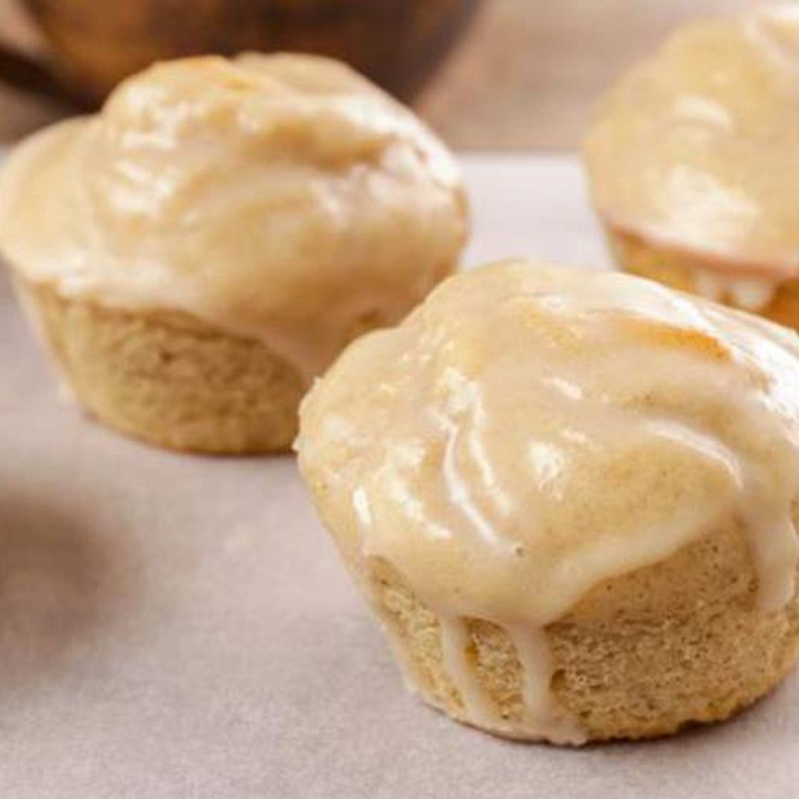 Keto Old Fashioned Glazed Doughnut Muffins