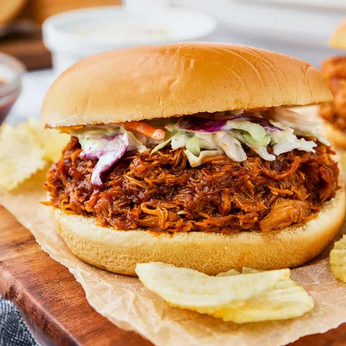 Slow Cooker BBQ Pulled Chicken
