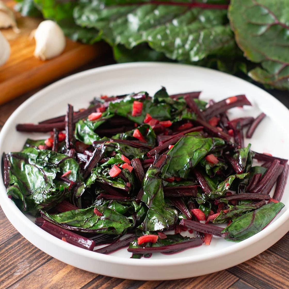 Garlicky Sautéed Beet Greens Recipe