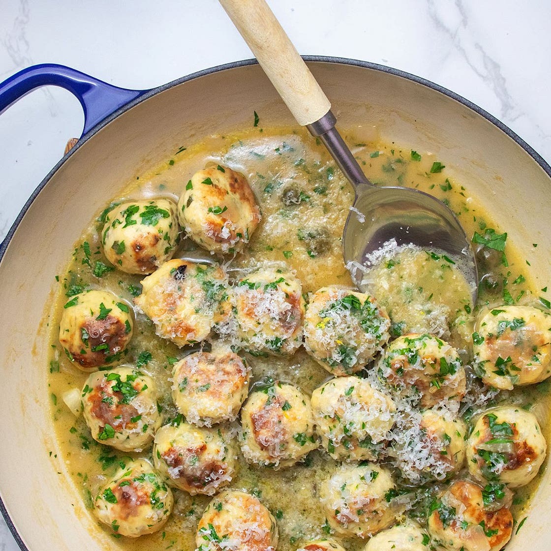 Chicken Piccata Meatballs