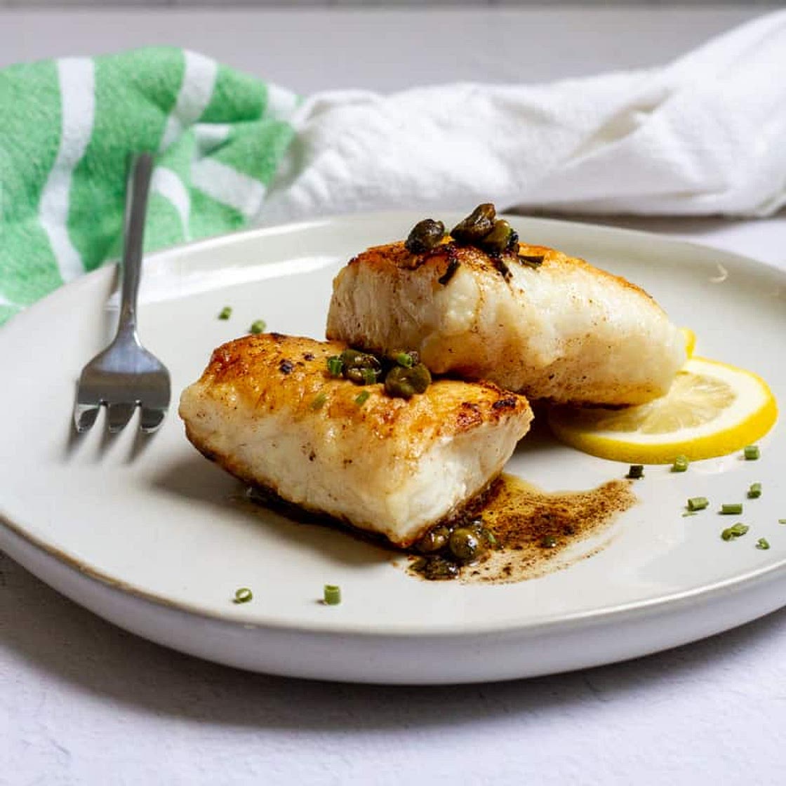Lingcod Recipe: Pan-Seared Fish with Lemon Caper Sauce
