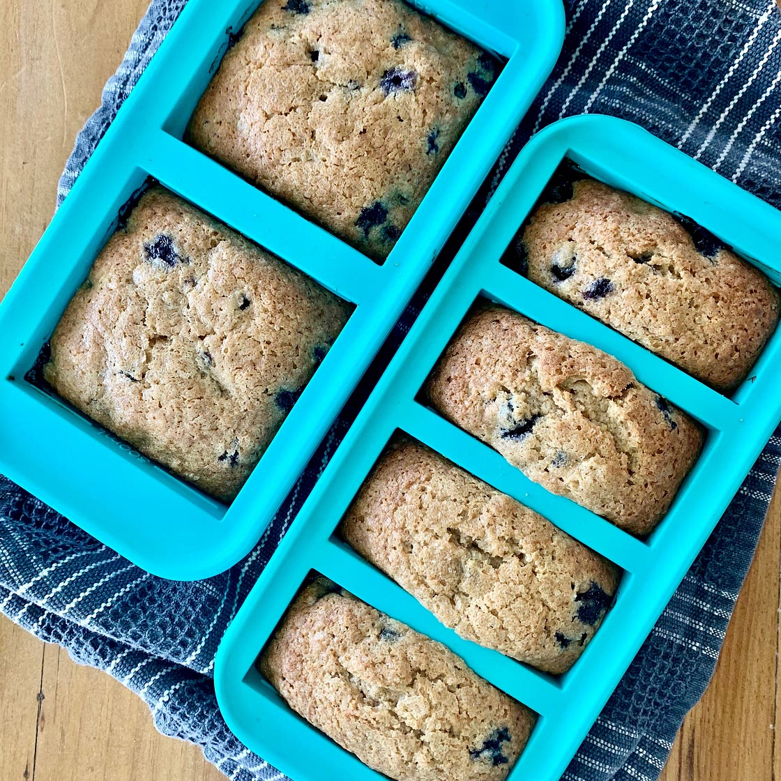 Mini Banana Blueberry Bread