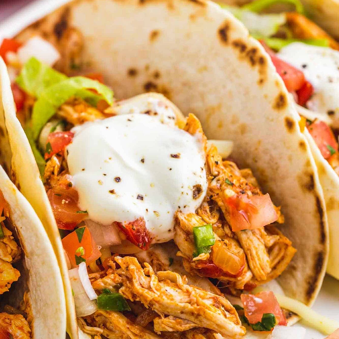 Shredded Chicken Tacos