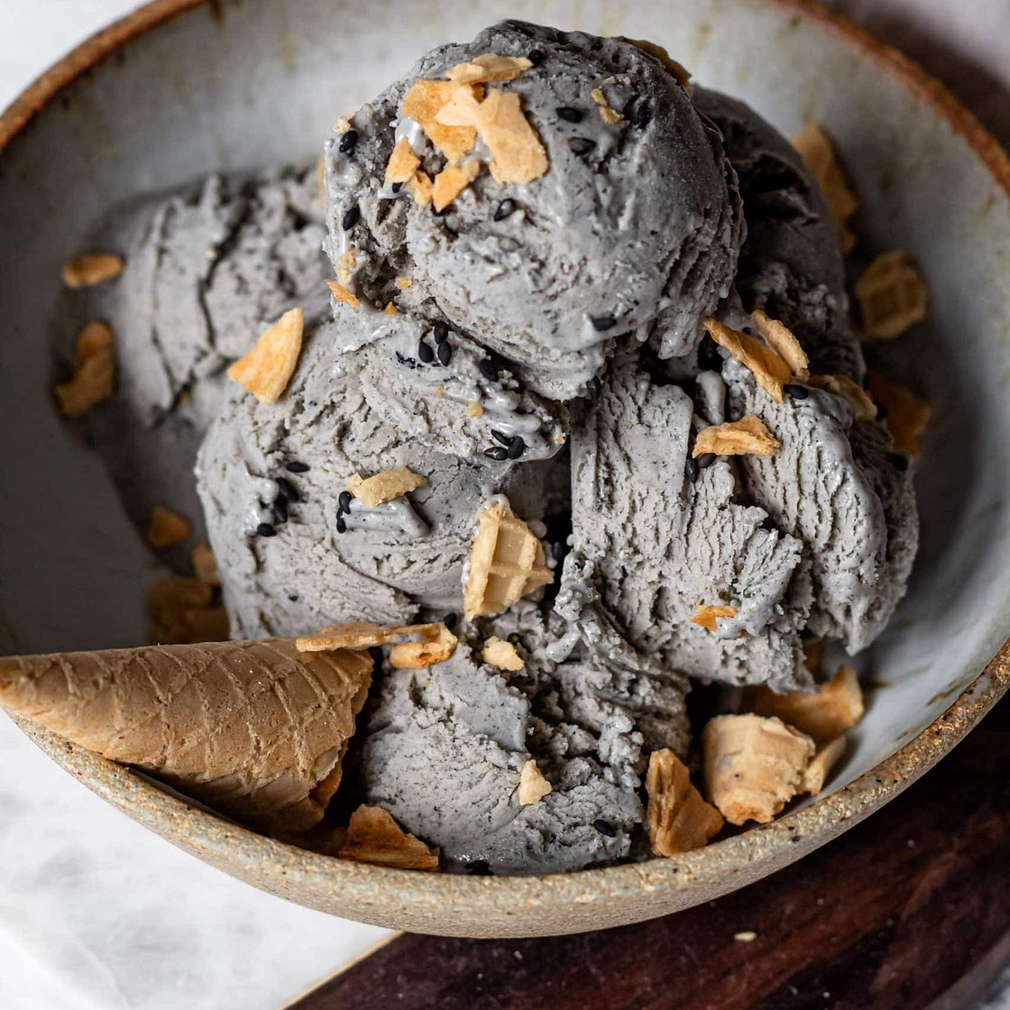 Toasted Black Sesame Ice Cream