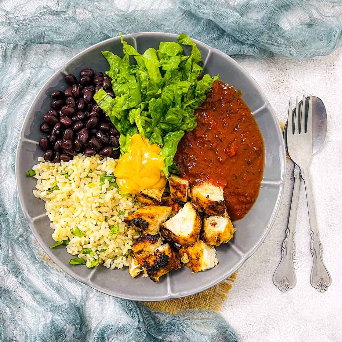 Chicken Black Bean Burrito Bowl