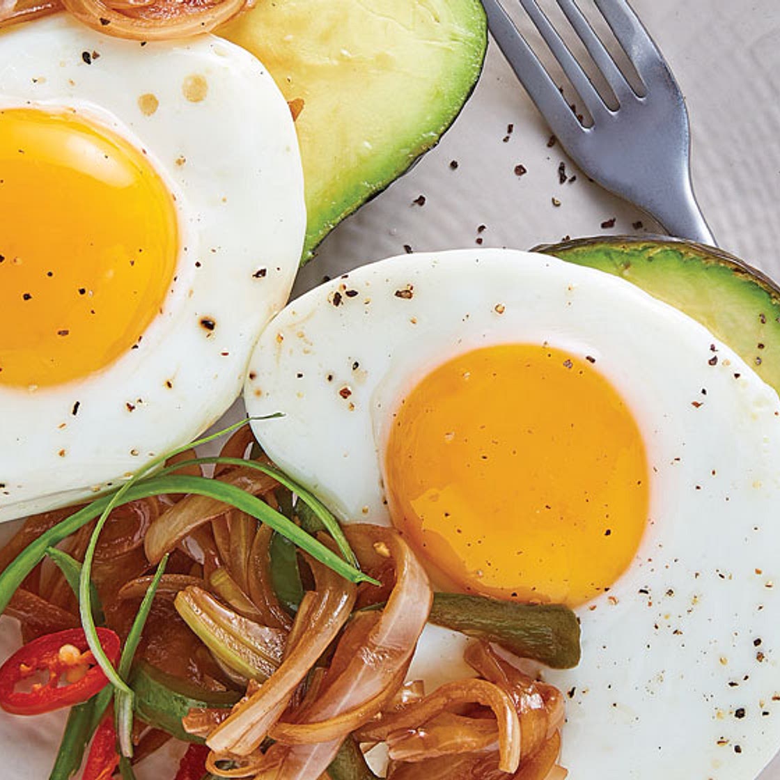 Huevos con aguacate