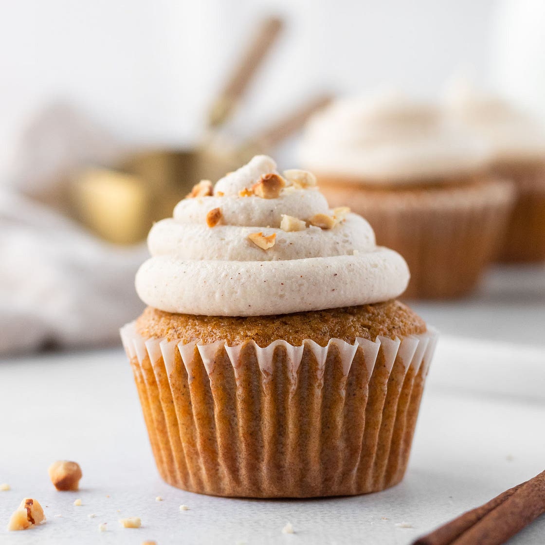 The Best Carrot Cake Cupcakes with Cinnamon Cream Cheese Frosting