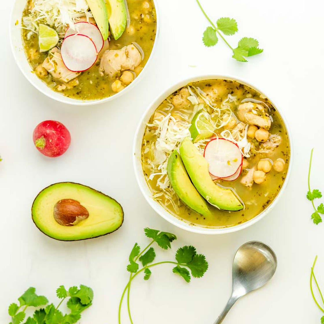 Instant Pot Pozole Verde de Pollo (Chicken Pasole)