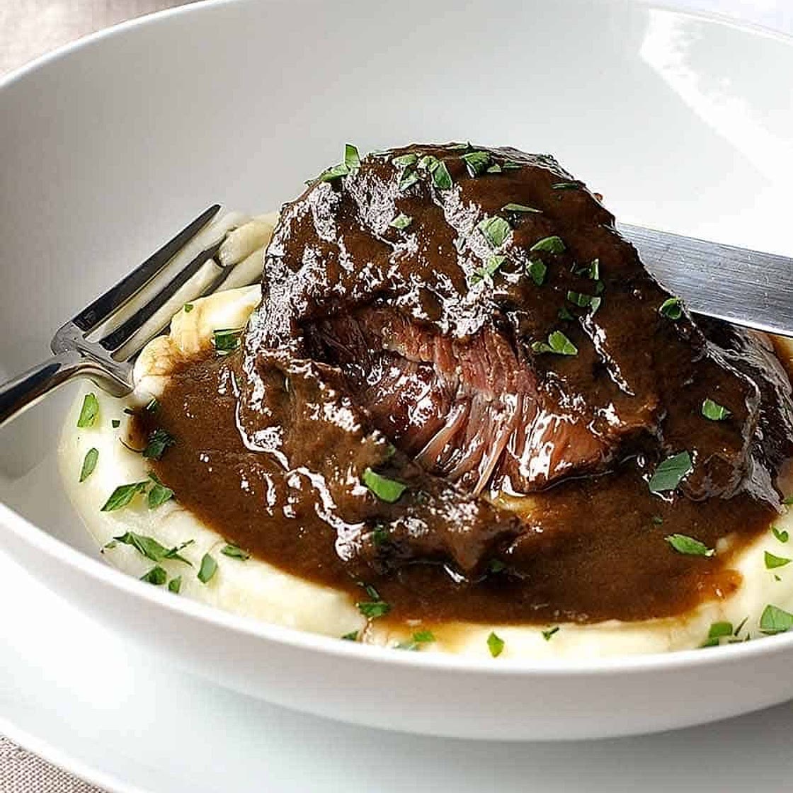 Slow Cooked Beef Cheeks