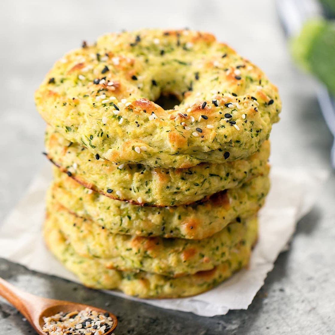 Zucchini Bagels (Low Carb, Keto)