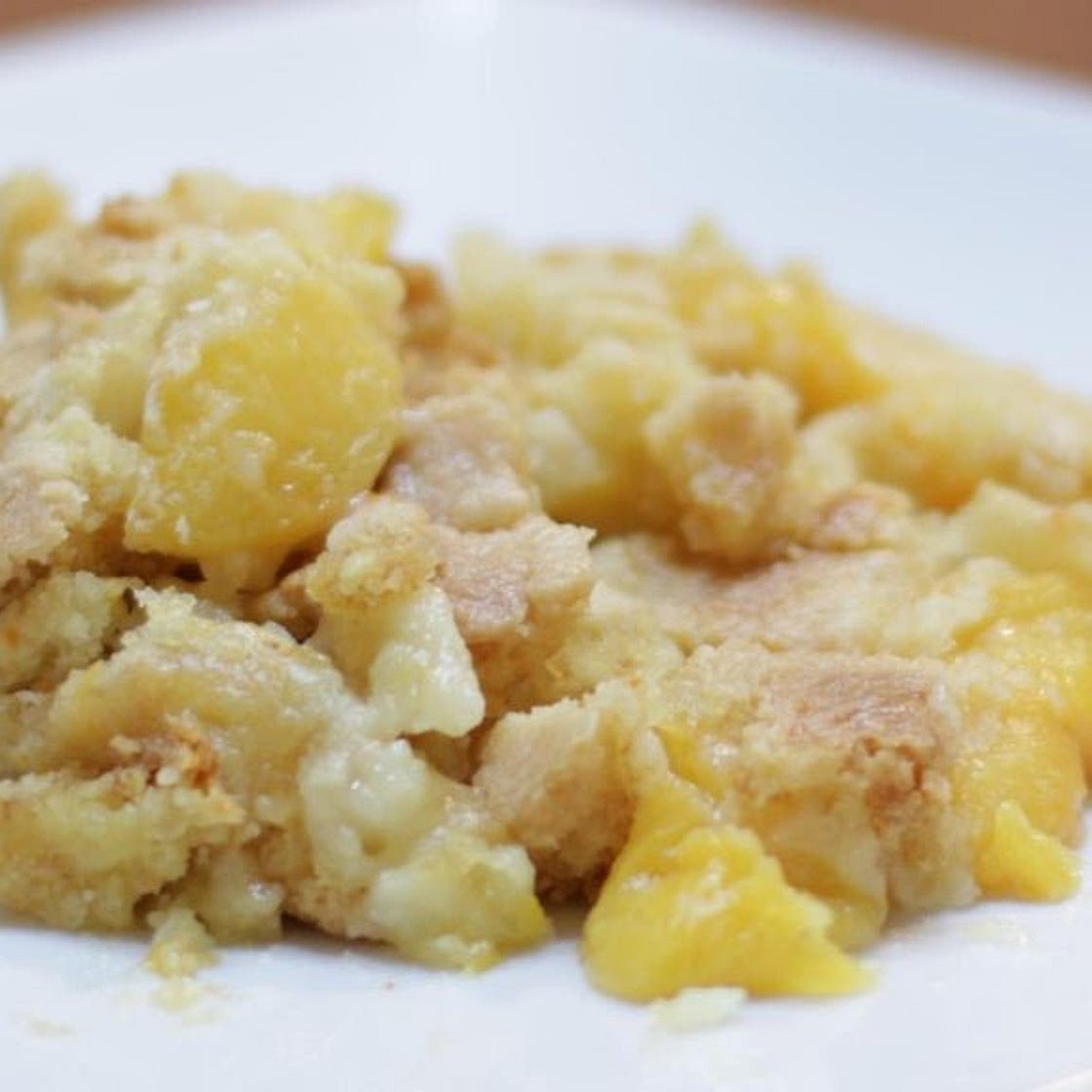 Cake Mix Peach Cobbler
