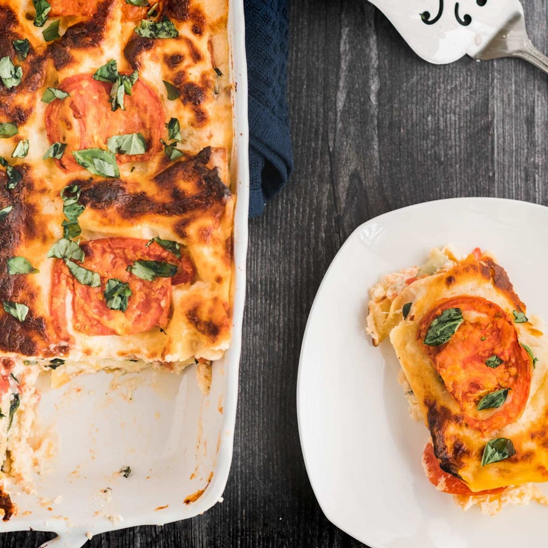 Tomato and Spinach Lasagna