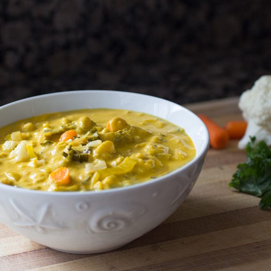 Dr. Fuhrman's Golden Austrian Cauliflower Cream Soup Recipe: Nutritarian and Vegan (+ video)